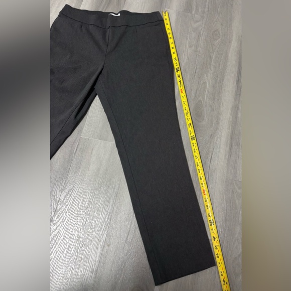 Liz Claiborne Straight Mid Rise Pull On Trousers Gray Women’s Size 14 - Picture 7 of 10